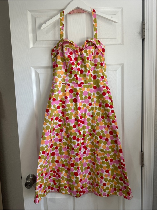 Tailor B. Moss Dresses & Skirts - Vintage B. Moss Rory Gilmore Polka Dot Halter Dress in Pink, Green & Red